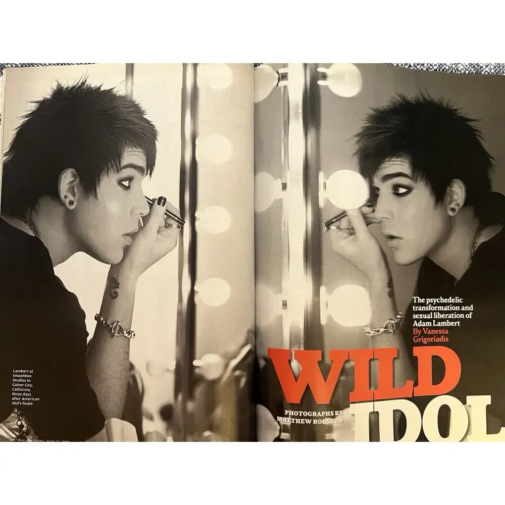 Rolling Stone Magazine June 2009 Issue 1081 Adam Lambert Illustrated